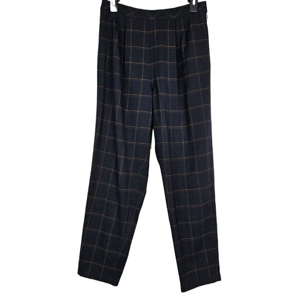 Anthropologie/Urban Outfitters Black Window Pane Plaid Trouser Pant OB669025 - Picture 1 of 10